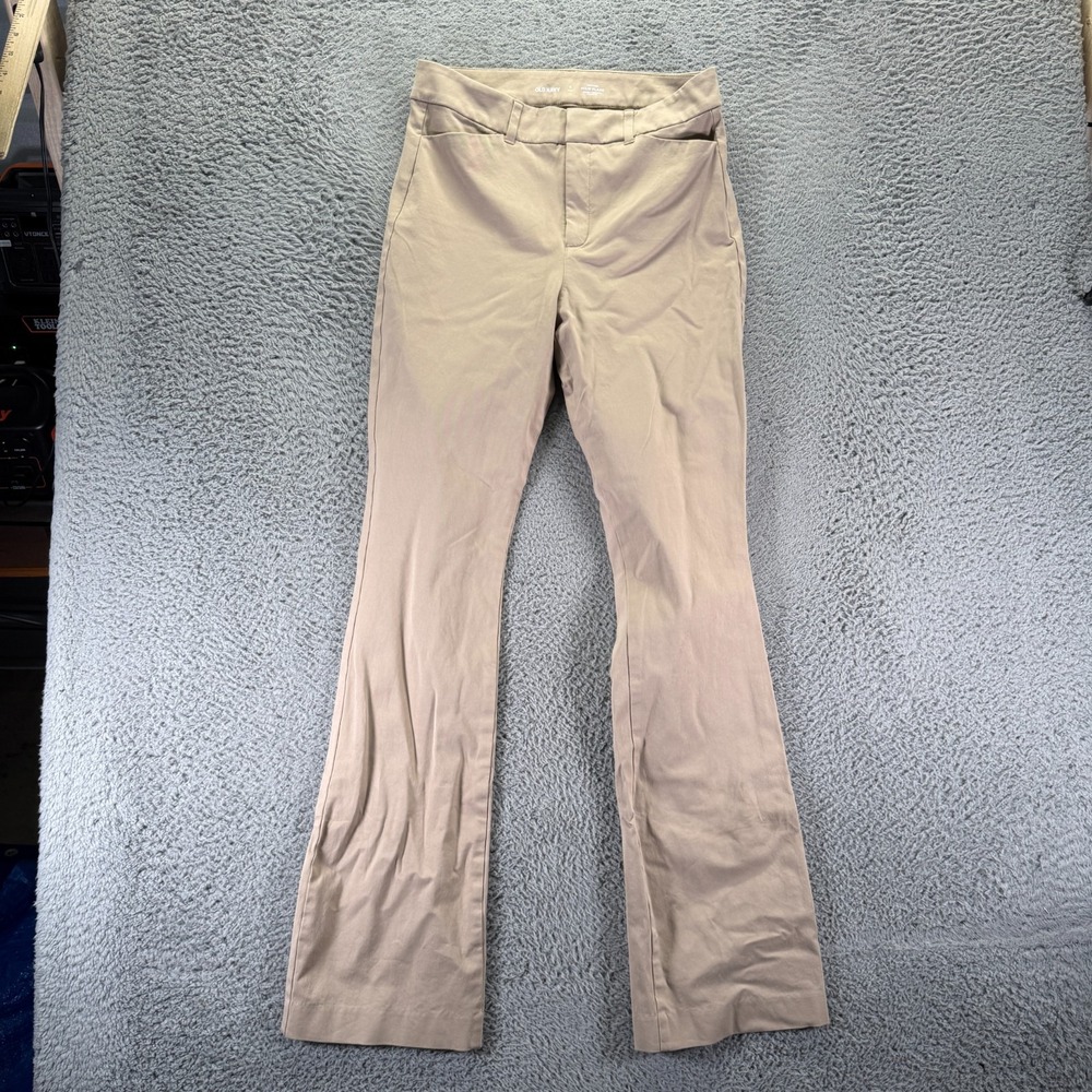 Old Navy Pixie Pant Womens 8T Beige Cotton Dress Flared Business Formal Preppy